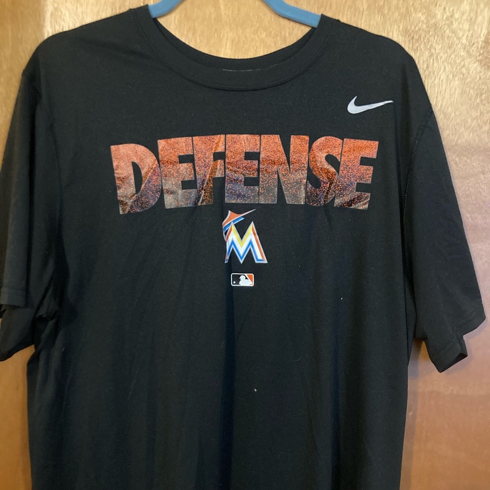 Player issued Miami Marlins nike mlb shirt